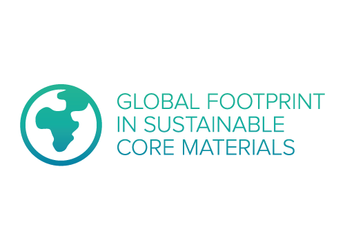 Global footprint in sustainable core materials